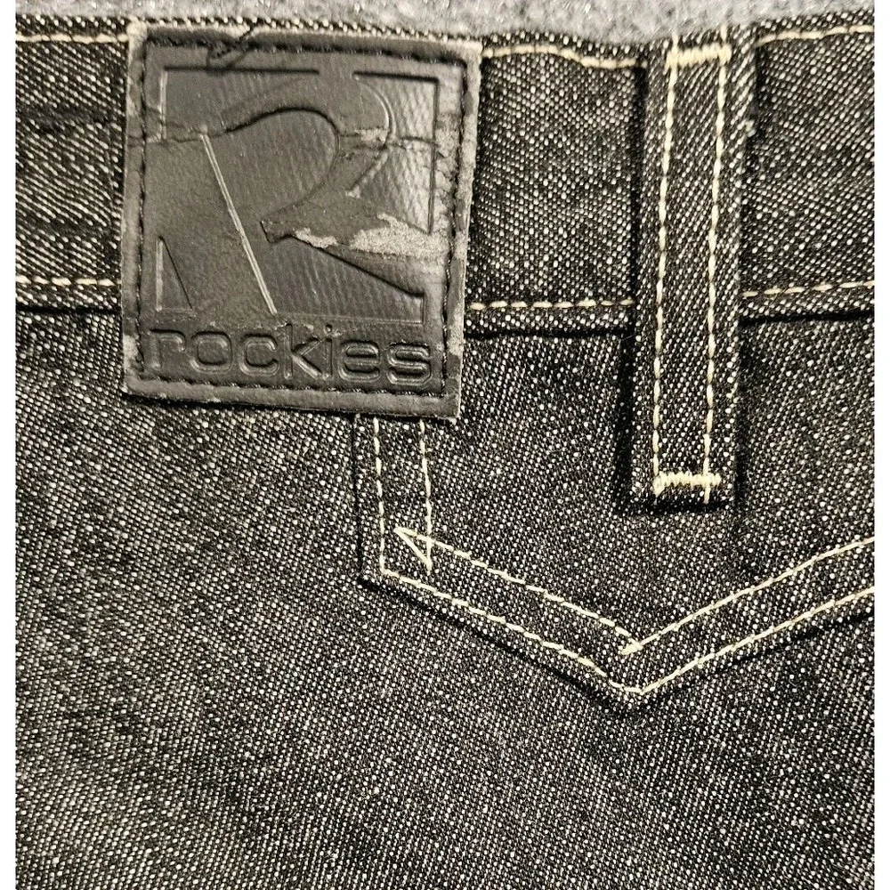 Vintage Rockies Jeans Women's Western‎ High Rise Cowgirl Size 29/9 Black - Picture 4 of 10